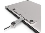 Compulocks The Blade Blocco Universale Per Macbook, Tablet E Ultrabook Con T-Bar Per La Sicurezza Del Cavo A Combinazione, Argento
