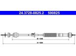 Ate 24.3728-0825.2 - Cavo Frizione Oe 2150 Y9 Per 306