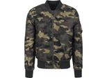 Urban Classics Camo Basic Bomber Jacket Camo Legno - S