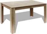 Vidaxl Tavolo Da Pranzo 140X80X75 Cm In Rovere
