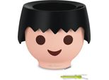 Fioriera Lechuza Ojo Nero Corvo | Fioriera Per Bambini Con Sistema Di Irrigazione | In Design Playmobil | Ø 21 X 15,8 Cm | 19047