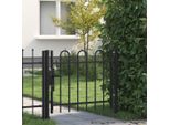 Vidaxl Cancello Per Recinzione A Un'anta Con Staffa Design 100 X 75 Cm