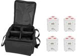Eurolite Set 4X Akku TL-3 Tcl Weiß + SB-4 Soft-Bag (20000649)