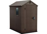 Casetta Da Giardino Keter Darwin 4X6 - 126 X 185 X 205 Cm - Marrone