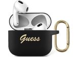 Guess Gua3Sssk Airpods 3 Coverczarny/Nero Silicone Vintage Script