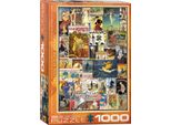 Puzzle Da 1000 Pezzi - Puzzle - Bicicletta Vintage Pubblicitaria Art Deco + Set Di 3 Accessori Per Puzzle Deluxe