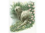 Set Punto Croce Heritage In Tessuto Contato "Lontra (L)"", Schema Contato, JSOT437-E, 20,5X25,5Cm"