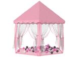 Vidaxl Tenda Da Gioco Per Principesse Con 250 Palline Rosa 133X140 Cm