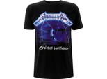 Metallica - Maglietta "Ride The Lightning Tracks"" Per Uomo/Donna Unisex RO524 (S) (Nero)"