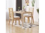 The Living Store Tavolo Da Pranzo 110X70X75 Cm In Legno Massiccio Di Acacia