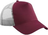 Beechfield - Cappello Trucker Snapback Per Uomini/Donne Unisex BC5260 (Taglia Unica) (Borgogna/Grigio Chiaro)