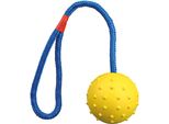 Balle En Corde, Caoutchouc Naturel ø 6/30 Cm PéTrole/Orange