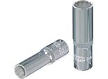 Ks Tools 3/8" Chromeplus Presa A 12 Punte, Lunga, 19 Mm"