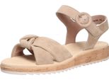 Paul Green 6105-007 Scarpe Da Donna, Sandalo, Beige, Pelle, Supersoft - Sandalo / Fionda Da Donna, Beige, Pelle (Capretto Di Velluto)
