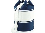Quadra QD27 | Borsone In Tela | 30 X 53 X 30 Cm - Colore: Navy/Natural - Dimensioni: 30 X 53 X 30 Cm