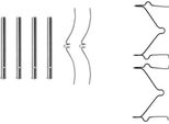 A.B.S. 1126Q Kit Accessori Pastiglie Freno A Disco Anteriore Per Mazda Familia Iv (Bf) 323 P V (Ba) 323 C Iv (Bg) Familia Iv (Bg)
