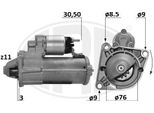 Era 220687A Motorino Di Avviamento 1,4 Kw Per Opel Combo Furgone/Station Wagon (X12) 12 V
