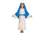 Costume Da Santa Maria Per Bambini - Taglia 116 - 140 Cm - Vergine Maria 140 Cm - 8-10 Anni