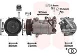 Van Wezel 4300K489 Condizionatore D'aria Compressore Pag 46 R134A Per Renault Megane Iii Grandtour (KZ0/1) ScéNic Iii (JZ0/1) Grand ScÉNic Iii (JZ0/1)