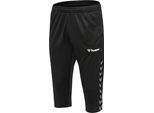 Hummel Authentic ¾ Pantaloni Bambino, Nero/Bianco, 176