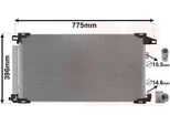 Van Wezel 53015703 Condensatore Climatizzatore Condensatore Climatizzatore Per Toyota Prius (W5) + Essiccatore