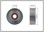 Caffaro 498-00 Tendicinghia Per Cinghie Trapezoidali Dentate 80 Mm Per Mitsubishi Grandis (Naw) Lancer Vii Station Wagon (Csw, Ctw) Outlander I (Cuw) Lancer Vii Berlina