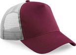 Beechfield - Cappello Trucker Snapback Per Uomini/Donne Unisex PC5762 (Taglia Unica) (Borgogna/Grigio)