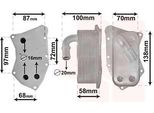 Van Wezel 37013712 Radiatore Olio Motore Per Opel Astra J Sports Tourer (P10) Meriva A (X03) Astra H Caravan (A04) Astra H Hatchback (A04) Astra J