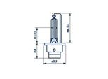 1X D2S Narva Lampadina Allo Xeno 85V Lampadina Per Fari P32D-2 Lampadina
