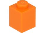 Lego® 250 Pezzi 3005 Mattoncini 1X1 Parte Basic 250 Arancione