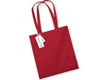 Westford Mill W801 | Earthaware Organic Bag For Life 38 X 42 Cm - Farbe: Classic Red - GrößE: Taglia Unica