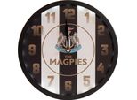Newcastle United Fc - Orologio Da Parete A Righe TA12587 (Taglia Unica) (Bianco/Nero/Oro)