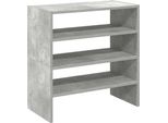 Vidaxl Portascarpe 2 Pezzi Impilabili In Cemento Grigio 60X30X30,5 Cm