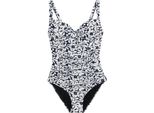 Regatta - Costume Da Bagno "Sakari"" Con Controllo Del Ventre Per Donna RG11257 (34 De) (Blu Marino/Bianco)"