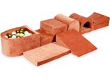 Il Più Grande Parco Giochi In Schiuma Con Pool Micro Velvet Soft Canyon Clay + 100 Palline: Oro Antico, Cangiante, Oro Chiaro