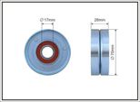 Caffaro 332-99 Puleggia Tenditore Cinghia A V 70Mm Per Hyundai I30 (Fd) Per Kia Cee'd Hatchback (Ed)