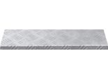 Vidaxl Scala Rettangolare 5 Pezzi Argento 60 X 18 Cm Alluminio