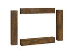 Syfax™ Set Mobili Porta Tv 8Pz Rovere Fumo In Legno Multistrato