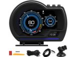 Head Up Display OBD2+GPS Smart Gauge Car Hud Tachimetro Velocità Turbo Per Camion