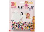 Hama Iron On Beads 4214 Hama Iron On Beads Midi "Little Dog/Doll"", In Blister"