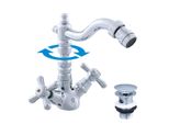 SlezáK-Rav Miscelatore Per Bidet SlezáK Rav Morava Retro MK121/9 Colore: Cromo, Dimensione: 1/2''