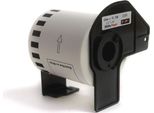Etichette Jetworld Brother Dk, Ricambio, Nero/Rosso Su Bianco, 62 Mm X 15,24 M, DK22251, DK-22251, DK22.251