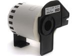 Jetworld Etichette Brother Dk Di Ricambio Nero Su Bianco 62Mm*15,24M DK22212, DK-22212, DK22.212