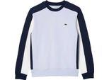 Lacoste - Felpa Girocollo Da Uomo GT4337 (Xs) (Blu/Bianco)