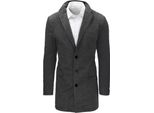 Dstreet Cappotto Uomo Crombie Essyrre Grigio Scuro L