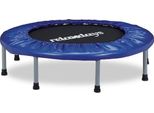 Trampolino Fitness Pieghevole, Blu-Nero, Trampolino Elastico Per Esercizi Al Coperto