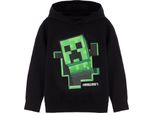 Minecraft - Felpa Con Cappuccio Per Bambini NS7606 (146-152) (Nero/Verde)