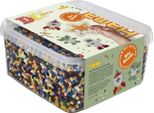 Hama Iron-On Beads 1900 Hama Iron-On Beadsmidi "Solid Colour Mix"", In Scatola Di Plastica"