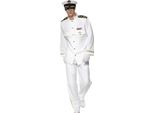 Smiffys - Costume Da Capitano "Deluxe"" Per Uomo SM3383 (Xl) (Bianco)"