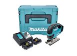 Makita Djv 180 Raxj Seghetto Alternativo A Batteria 18 V 135 Mm + 2X Batteria 2,0 Ah + Caricabatteria + Makpac